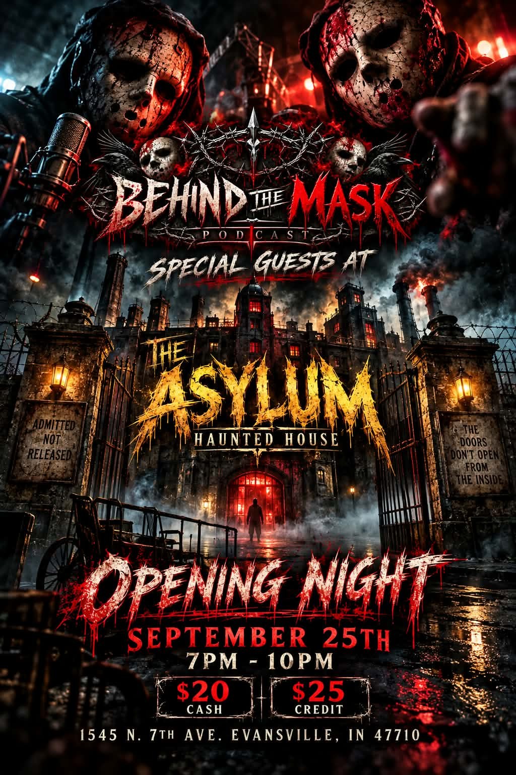 Behind the Mask at The Asylum Haunted House